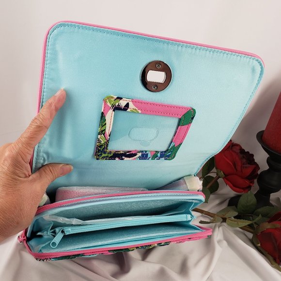 Vera Bradley Turnlock Crossbody, Tropical Paradise - Picture 4 of 5